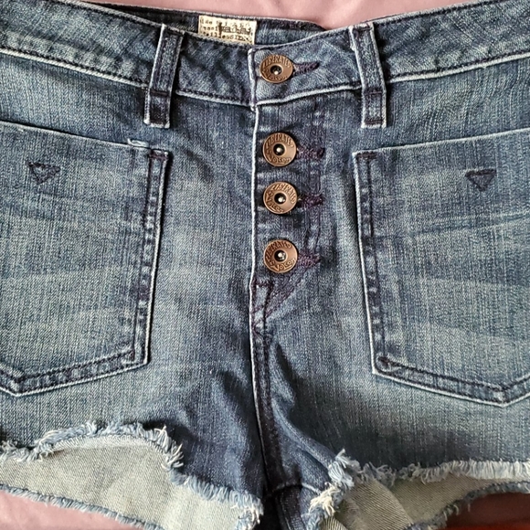 Genuine volcom denim booty shorts - Picture 2 of 4